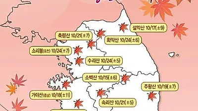 2020년 가을 단풍 여행 명소 4곳 (+단풍 절정 시기)
