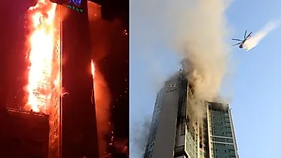 울산 아파트 화재 직접 목격한 주민들