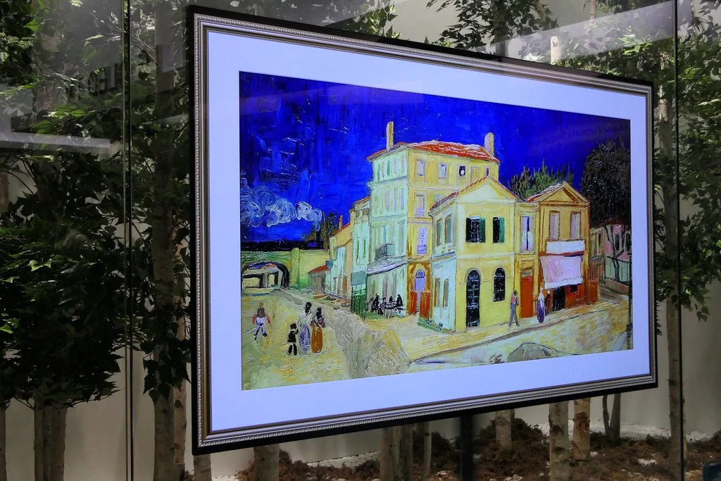 CES 2018 전시장에 선보인 LG 올레드 TV